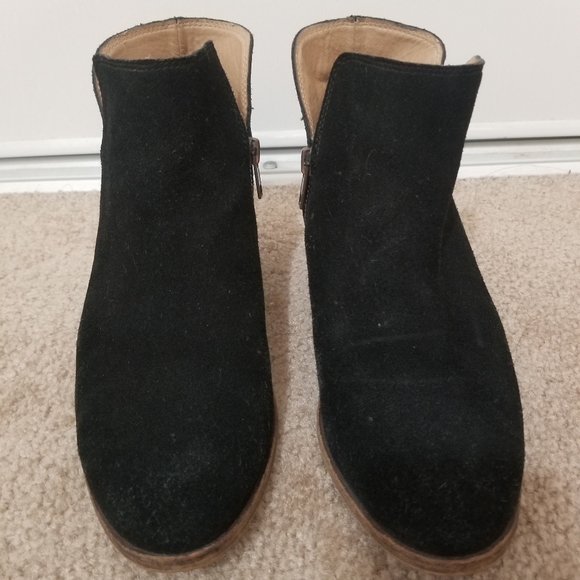 Splendid Hamptyn Black Suede Ankle Boots - Picture 3 of 9